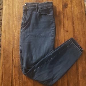 LOFT high rise legging jeans - dark blue